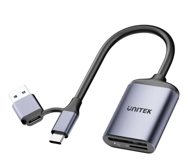 UNITEK Czytnik kart pamięci SD4.0 /Micro SD4.0, 2w1 R1018E01 - 1295127 - zdjęcie